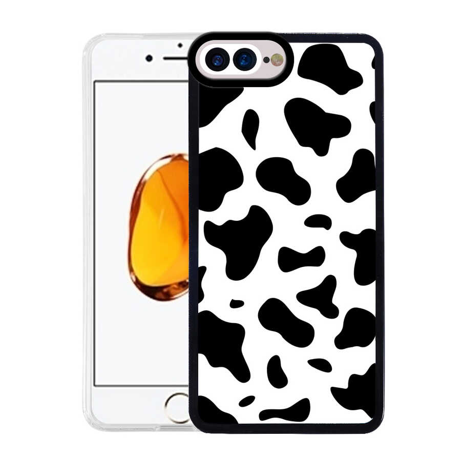 Apple iPhone 8 Plus Kılıf Zore M-Fit Desenli Kapak