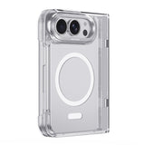 Apple iPhone Duo (Fold) Kılıf M-Safe Şarj Özellikli Raptic Air Clear Serisi Airbagli Kapak