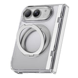 Apple iPhone Duo (Fold) Kılıf M-safe Şarj Özellikli Raptic Air Stand Serisi Aynalı Arka Yüzey Standlı Kapak