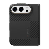 Apple iPhone Duo Kılıf M-safe Şarj Özellikli Metal Kamera Çerçeveli Raptic Aramid SkinPro Mondrian Serisi Karbon Kapak