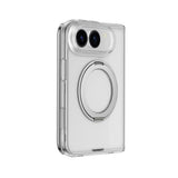 Apple iPhone Duo Kılıf M-safe Şarj Özellikli Youngkit Clear Serisi Standlı Kapak