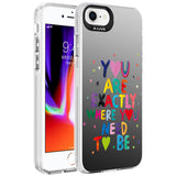 Apple iPhone SE 2020 Kılıf Desenli Zore Silver Sert Kapak