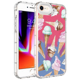 Apple iPhone SE 2020 Kılıf Kamera Korumalı Renkli Desenli Sert Silikon Zore Korn Kapak
