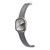 Apple Watch 10 46mm Amazingthing Titan Swift Deri Dokulu Silikon Kordon