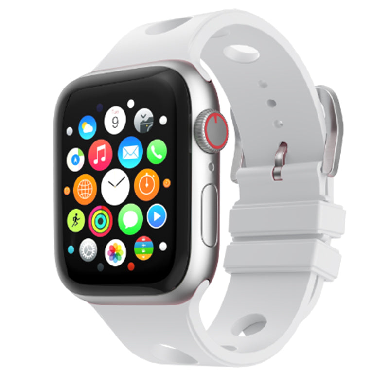 Apple Watch 10 46mm Delikli Tasarım Zore KRD-147 Silikon Kordon