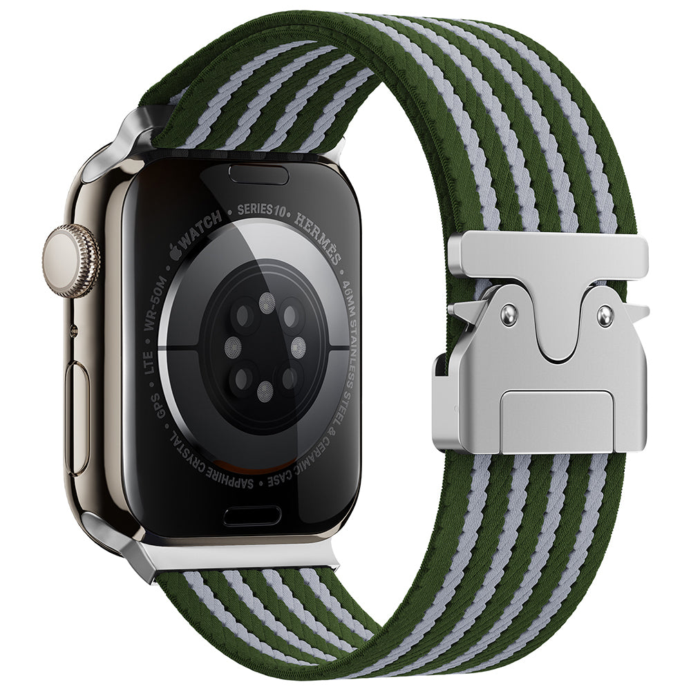Apple Watch 10 46mm Zore KRD-133 Naylon Kumaş Hasır Örgülü Kordon