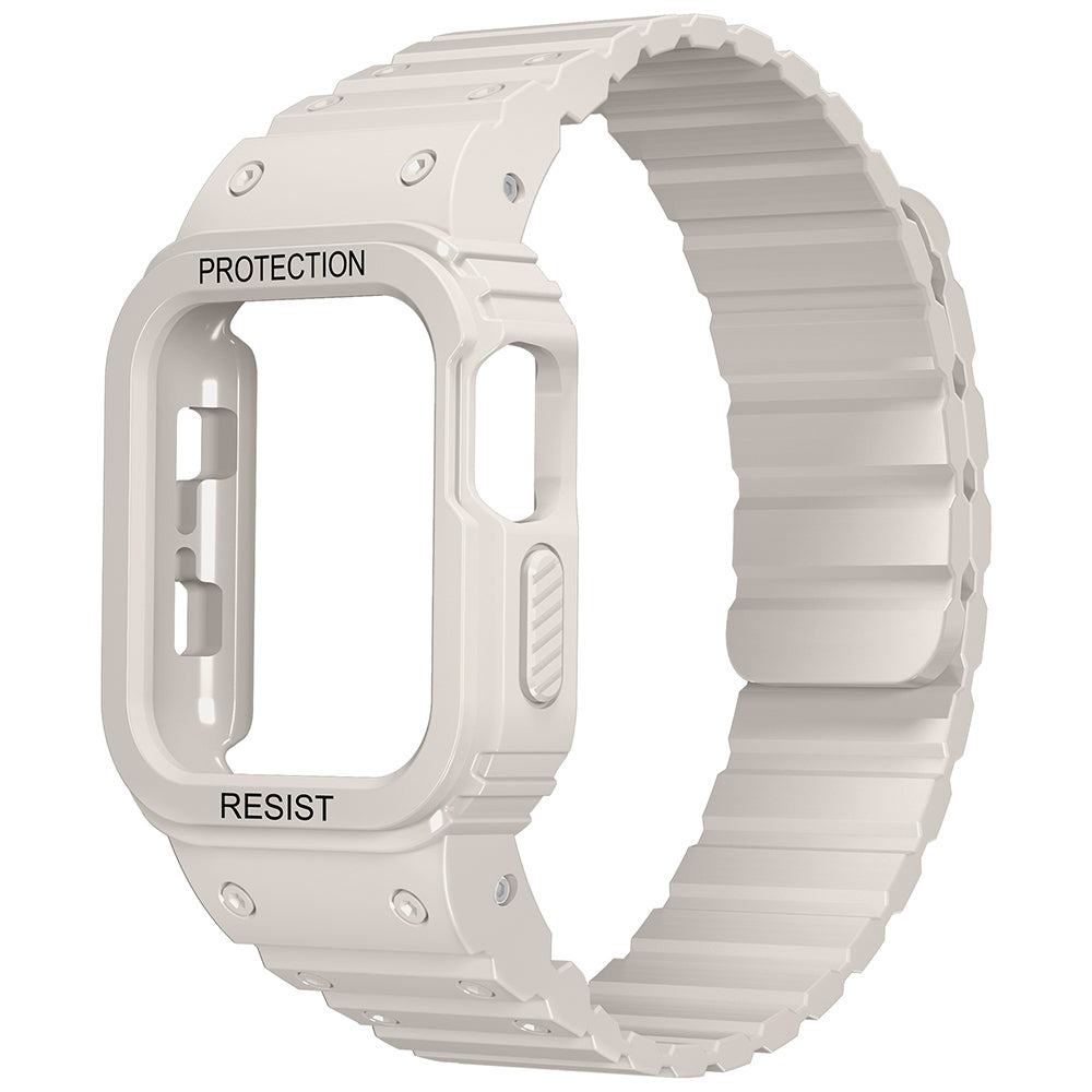 Apple Watch 38mm Zore KRD-142 Airbag Tasarımlı Kasa Koruyuculu Silikon Kordon