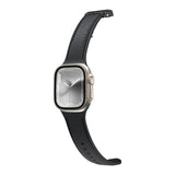Apple Watch 40mm Amazingthing Titan Swift Deri Dokulu Silikon Kordon