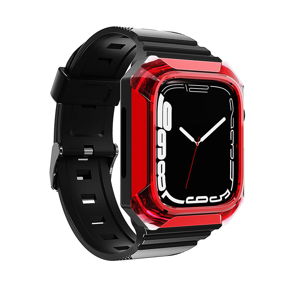 Apple Watch 40mm Zore KRD-88 Sert PC Kasa Koruyuculu Silikon Kordon