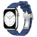 Apple Watch 42mm Spor Görünümlü Zore KRD-94 Silikon Kordon