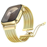 Apple Watch 42mm Zore KRD-137 Metal Hasır Kordon