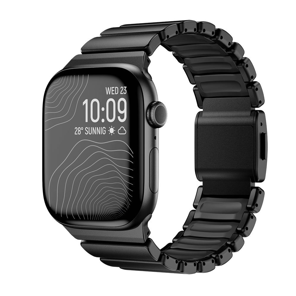 Apple Watch 42mm Zore KRD-152 Titanyum Silikon Kordon