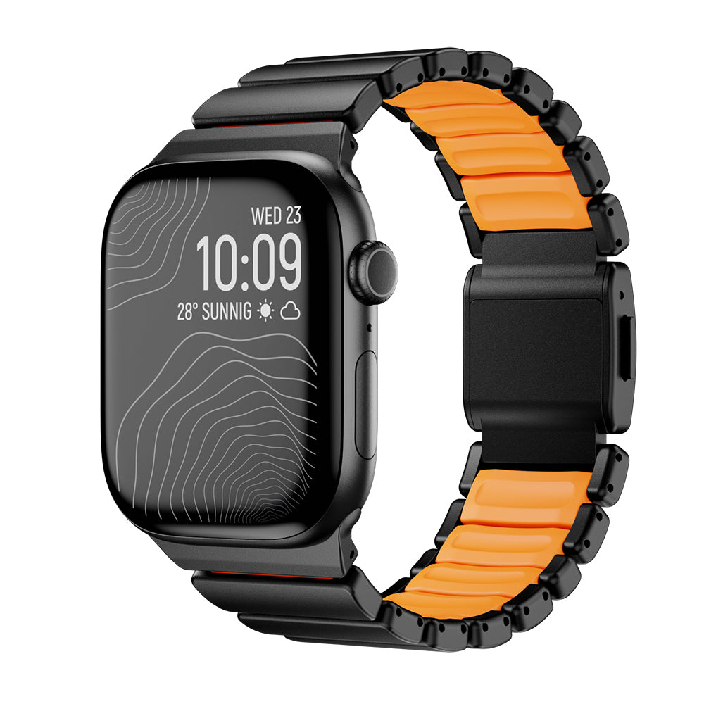 Apple Watch 42mm Zore KRD-152 Titanyum Silikon Kordon