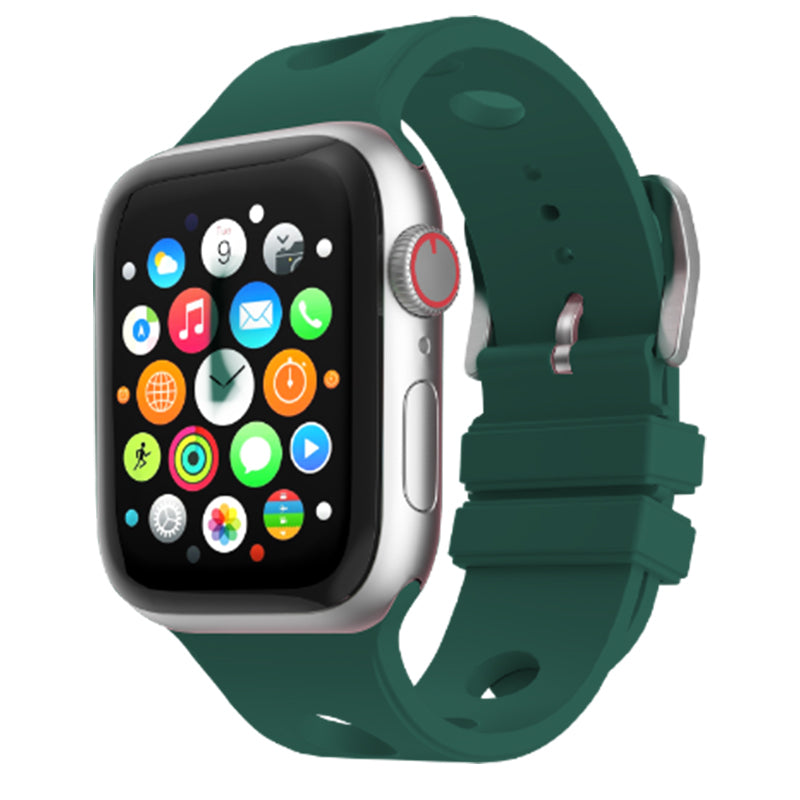 Apple Watch 44mm Delikli Tasarım Zore KRD-147 Silikon Kordon