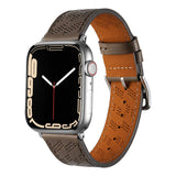 Apple Watch 44mm KRD-76 PU Deri Kordon Strap Kayış