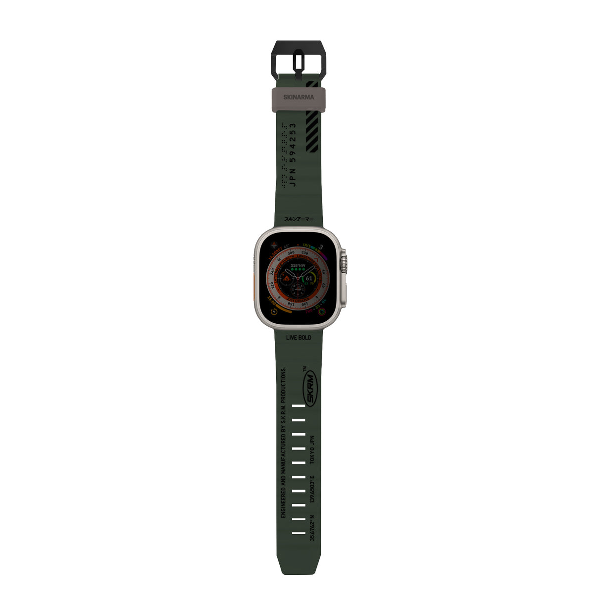 Apple Watch 44mm SkinArma Shokku Silikon Kordon