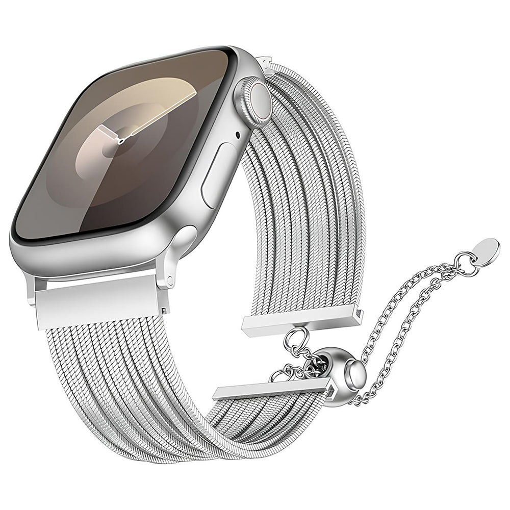 Apple Watch 44mm Zore KRD-137 Metal Hasır Kordon