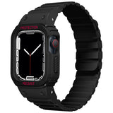 Apple Watch 44mm Zore KRD-142 Airbag Tasarımlı Kasa Koruyuculu Silikon Kordon