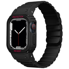 Apple Watch 44mm Zore KRD-142 Airbag Tasarımlı Kasa Koruyuculu Silikon Kordon