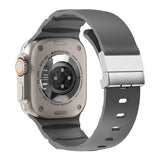 Apple Watch 44mm Zore KRD-145 Metal Tokalı Silikon Kordon