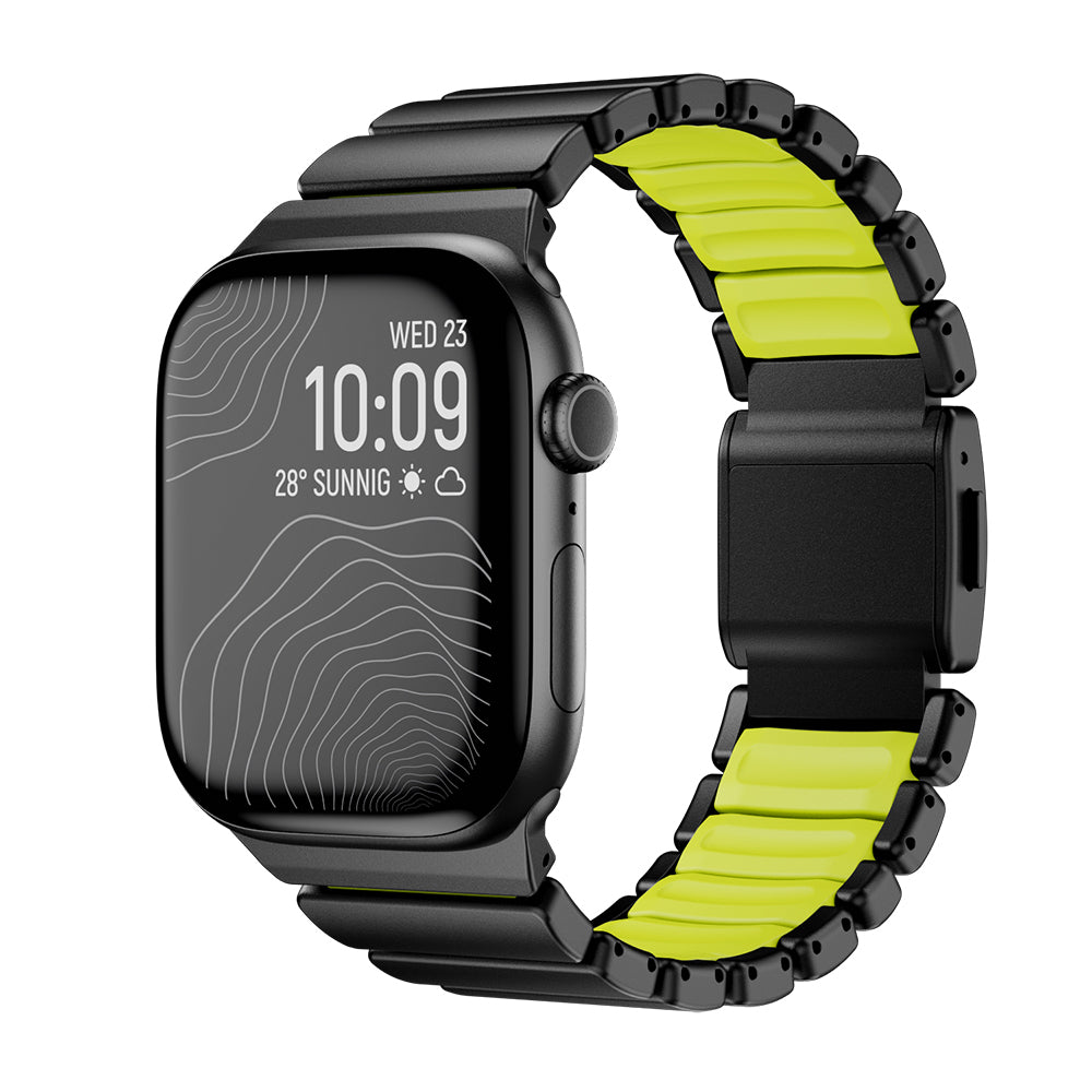 Apple Watch 44mm Zore KRD-149 Metal Silikon Kordon