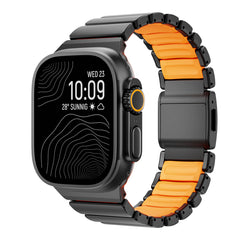 Apple Watch 44mm Zore KRD-152 Titanyum Silikon Kordon