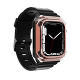 Apple Watch 44mm Zore KRD-88 Sert PC Kasa Koruyuculu Silikon Kordon