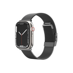 Apple Watch 7 41mm Amazingthing Titan Metal Hasır Kordon
