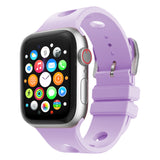 Apple Watch 7 41mm Delikli Tasarım Zore KRD-147 Silikon Kordon