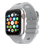 Apple Watch 7 41mm Delikli Tasarım Zore KRD-147 Silikon Kordon