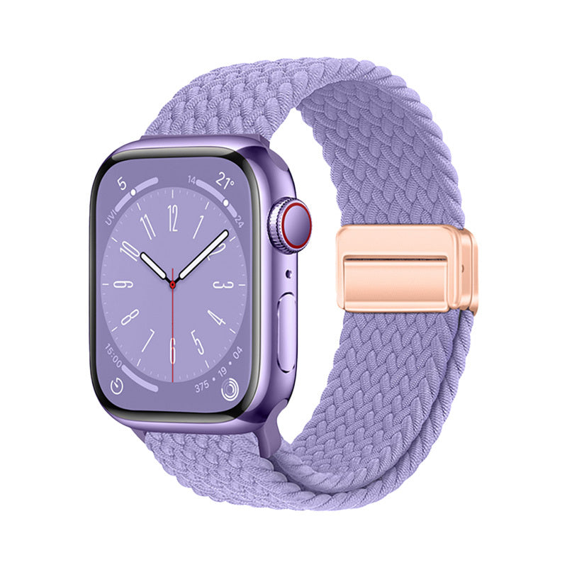 Apple Watch 7 41mm Zore KRD-134 Örgü Tasarımlı Hasır Kordon Strap Kayış