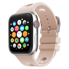 Apple Watch 7 45mm Delikli Tasarım Zore KRD-147 Silikon Kordon