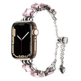 Apple Watch 7 45mm Zore KRD-115 Renkli Taş Tasarımlı Kordon