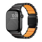 Apple Watch 7 45mm Zore KRD-149 Metal Silikon Kordon