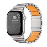 Apple Watch 7 45mm Zore KRD-149 Metal Silikon Kordon