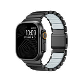 Apple Watch 7 45mm Zore KRD-151 Metal Silikon Kordon
