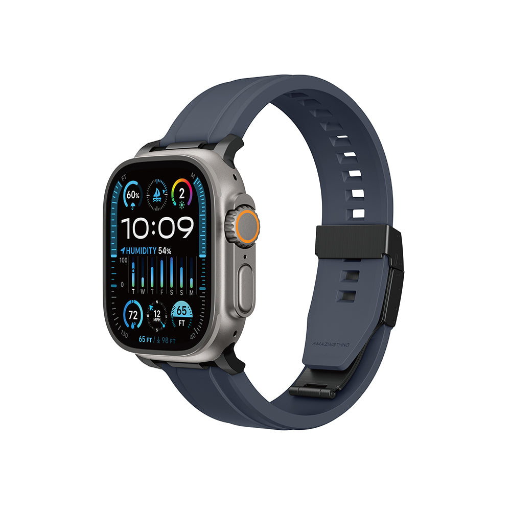 Apple Watch Ultra 49mm Amazingthing Titan Chrono Silikon Kordon