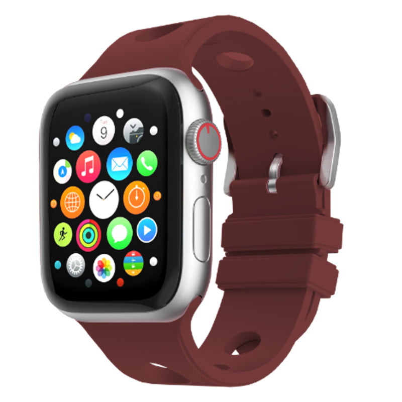 Apple Watch Ultra 49mm Delikli Tasarım Zore KRD-147 Silikon Kordon