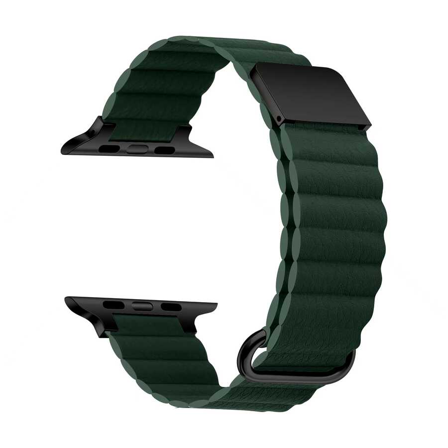 Apple Watch Ultra 49mm KRD-78 PU Deri Kordon Strap Kayış