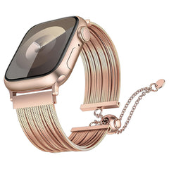 Apple Watch Ultra 49mm Zore KRD-137 Metal Hasır Kordon