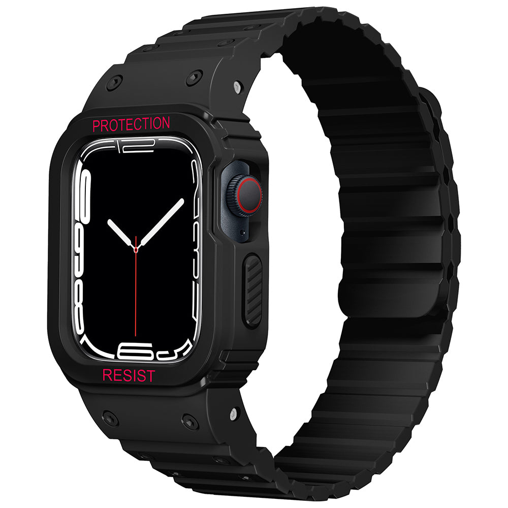 Apple Watch Ultra 49mm Zore KRD-142 Airbag Tasarımlı Kasa Koruyuculu Silikon Kordon