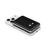 BMW Orjinal Lisanslı PU Karbon Tasarımlı Led Işık Göstergeli Magnetik Powerbank 5000mAh