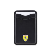 Ferrari Orjinal Lisanslı Magnetik Metal Logolu PU Deri Kartlık
