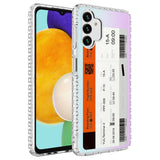 Galaxy A04S Kılıf Airbag Kenarlı Renkli Desenli Silikon Zore Elegans Kapak