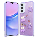 Galaxy A05S Kılıf Parlayan Simli Kabartma Figürlü Zore Cevze Kapak