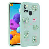 Galaxy A21S Kılıf Kabartma Figürlü Parlak Zore Toys Silikon Kapak