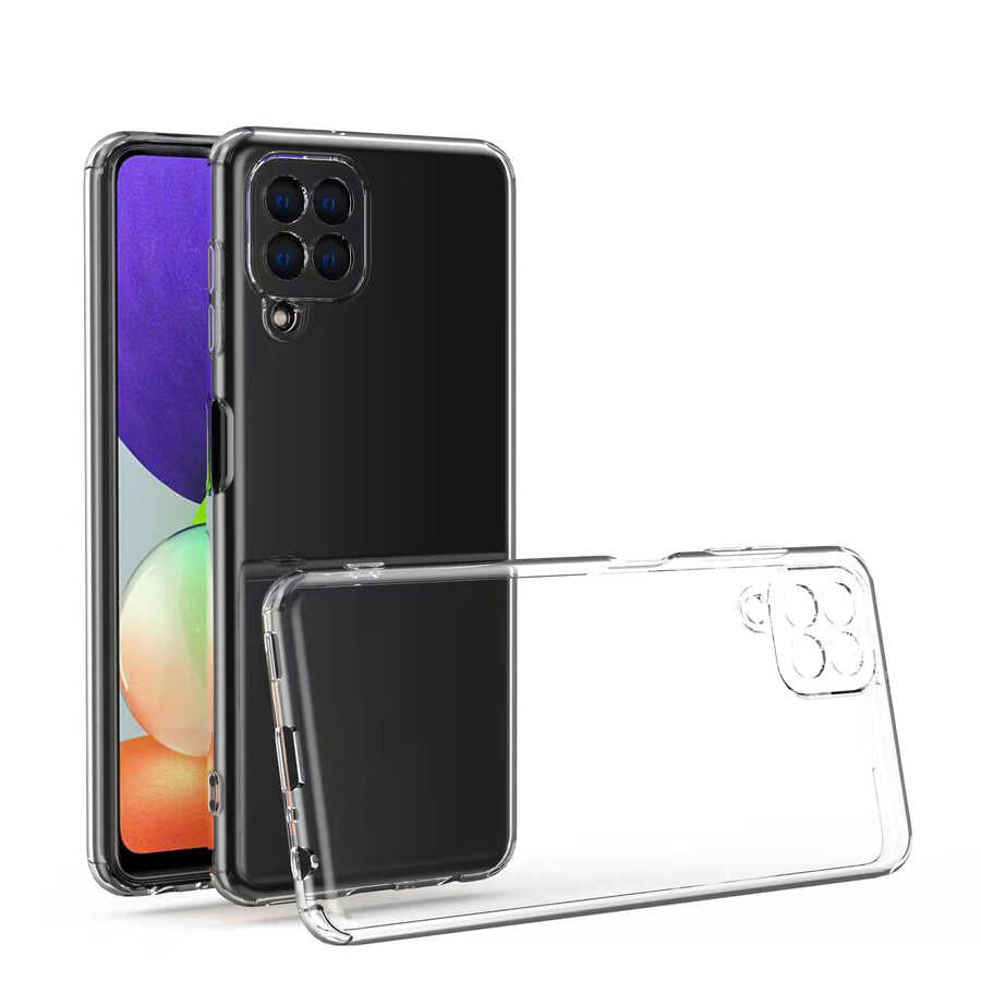Galaxy A22 4G Kılıf Zore Kamera Korumalı Süper Silikon Kapak