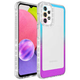 Galaxy A23 Kılıf Simli ve Renk Geçiş Tasarımlı Lens Korumalı Zore Park Kapak
