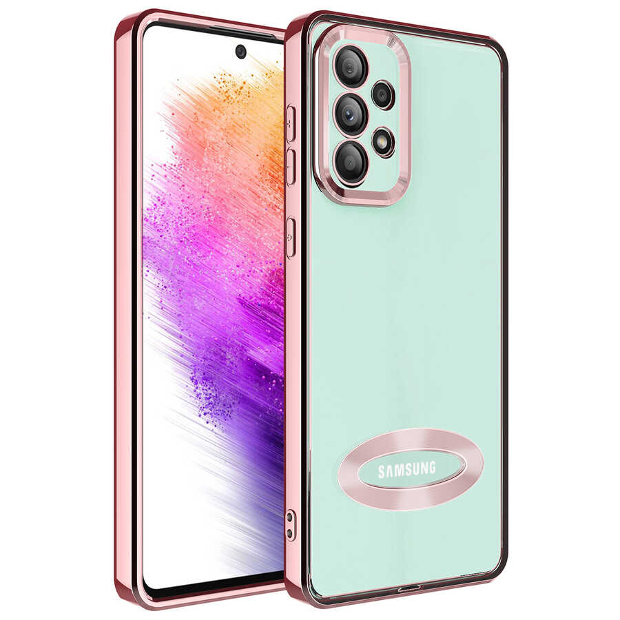 Galaxy A33 5G Kılıf Kamera Korumalı Logo Gösteren Zore Omega Kapak
