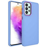 Galaxy A33 5G Kılıf Metal Çerçeve ve Buton Tasarımlı Silikon Zore Luna Kapak